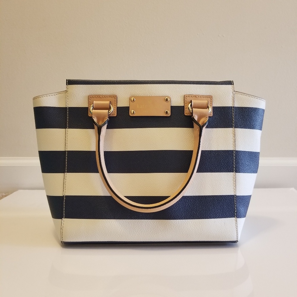 Kate Spade Navy & White Stripe